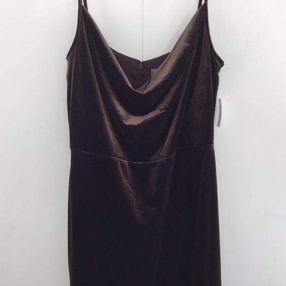 Y2K, plus size TAYLOR Velvet Slip Cowl Neck Maxi Dress NWT size 16 - Picture 4 of 10